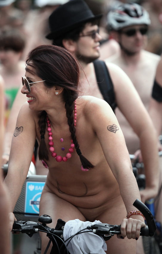 Girls of the London WNBR (world naked bike ride) #80837362
