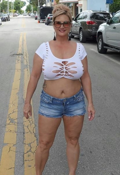 Mature ladies braless cleavage pokies 112 #105982727