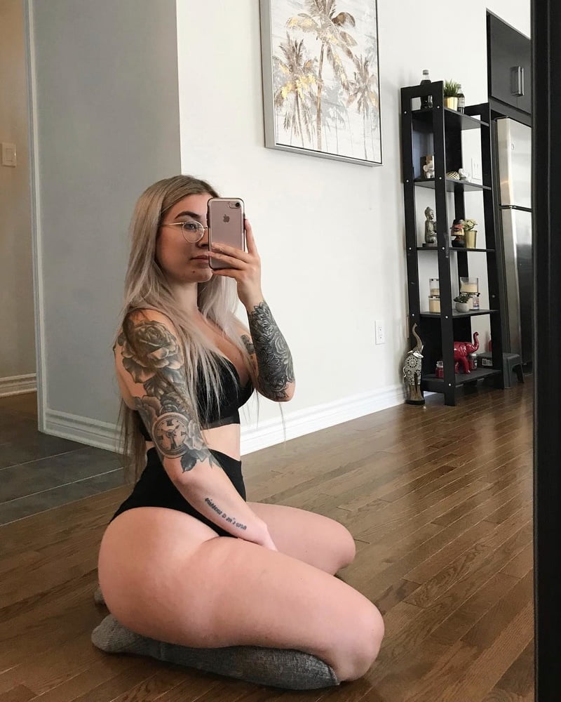 canadian blonde pawng girl tatoo #89206488