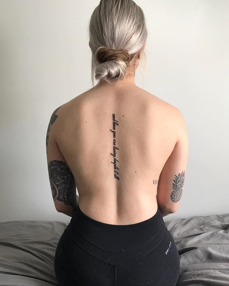 canadian blonde pawng girl tatoo #89206747