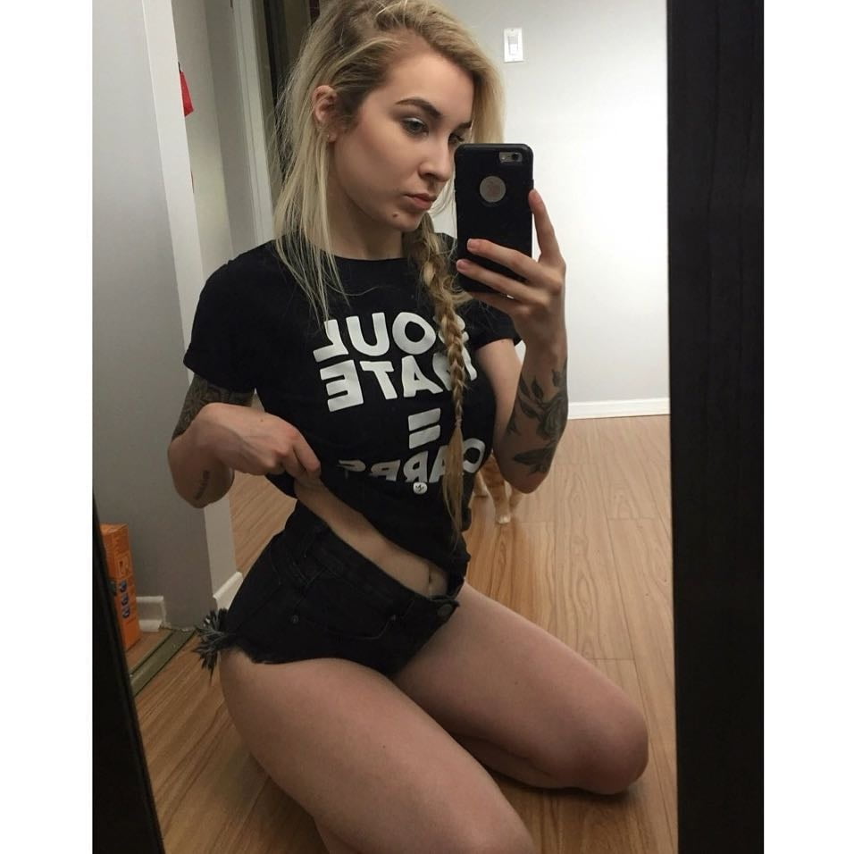 canadian blonde pawng girl tatoo #89206860