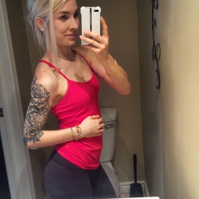 canadian blonde pawng girl tatoo #89206897