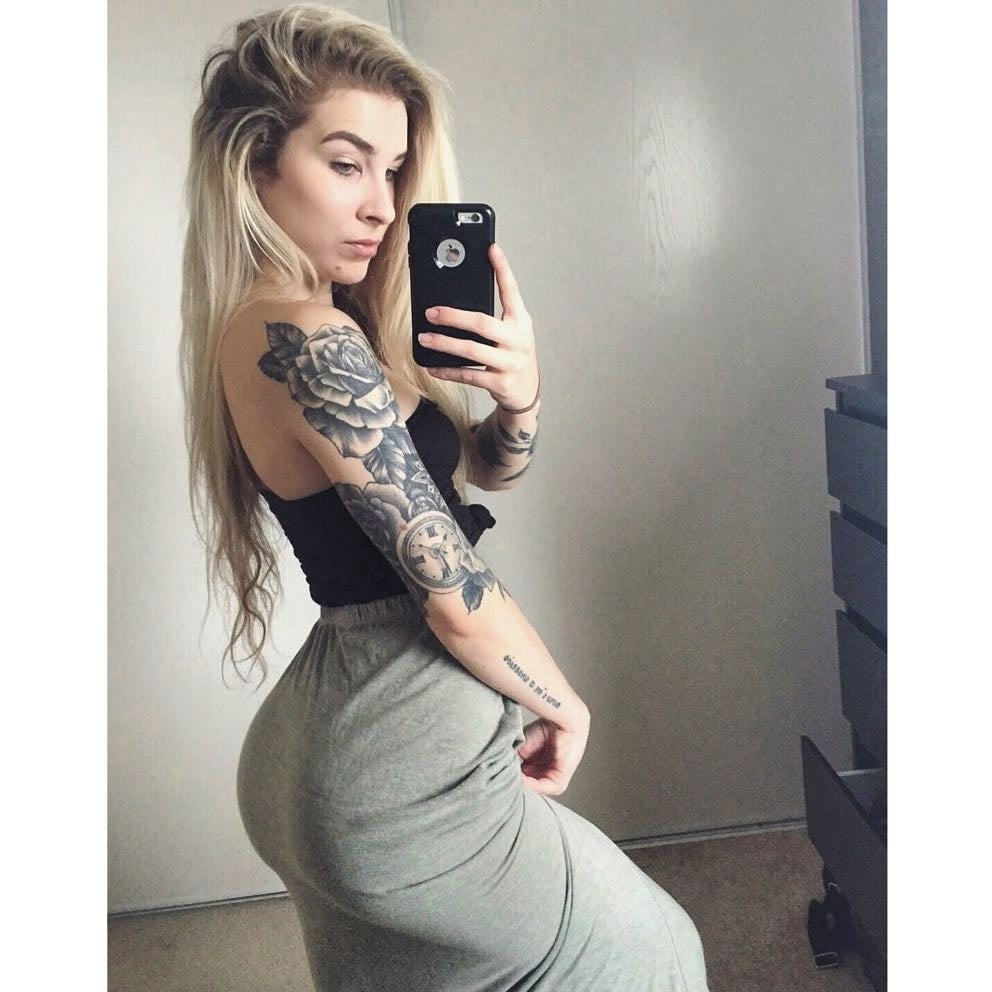 canadian blonde pawng girl tatoo #89207042