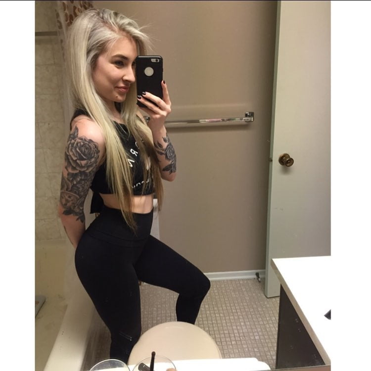 canadian blonde pawng girl tatoo #89207056