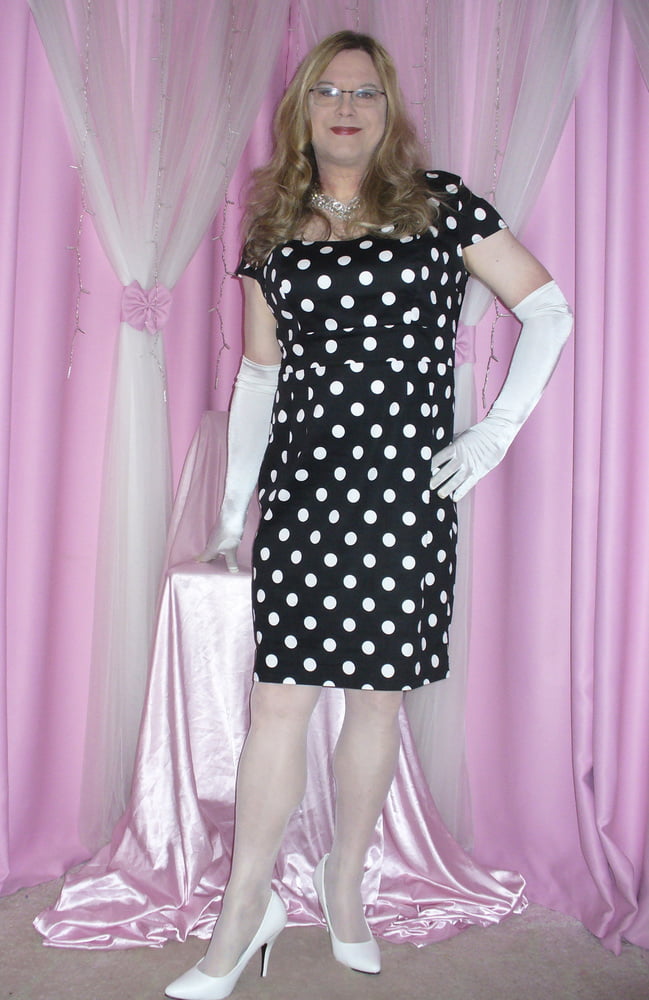 Joanie - Vintage Polka Dot Dress #107034224