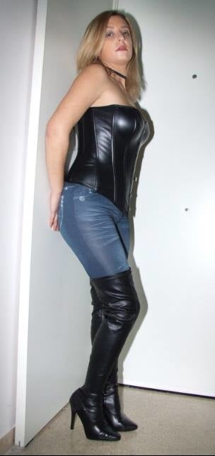 Pvc Boots Leather Latex 119