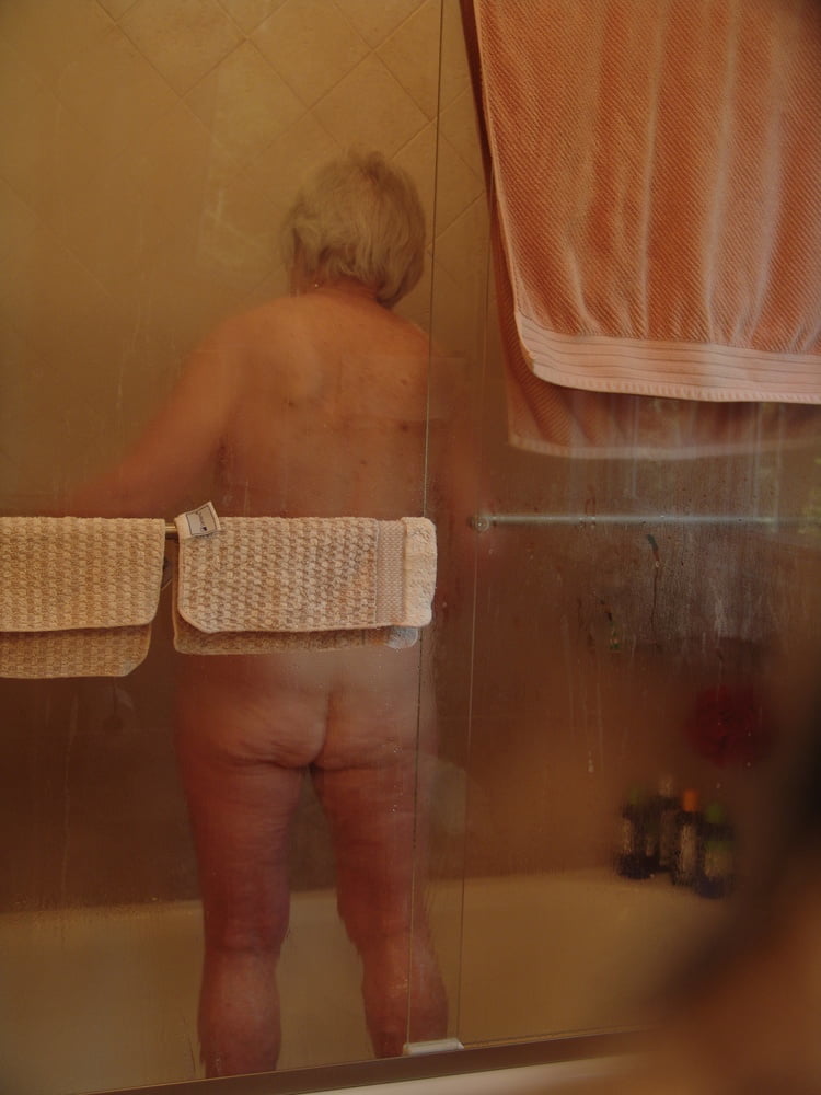 86yr old granny Sue bares all in the shower #99218536