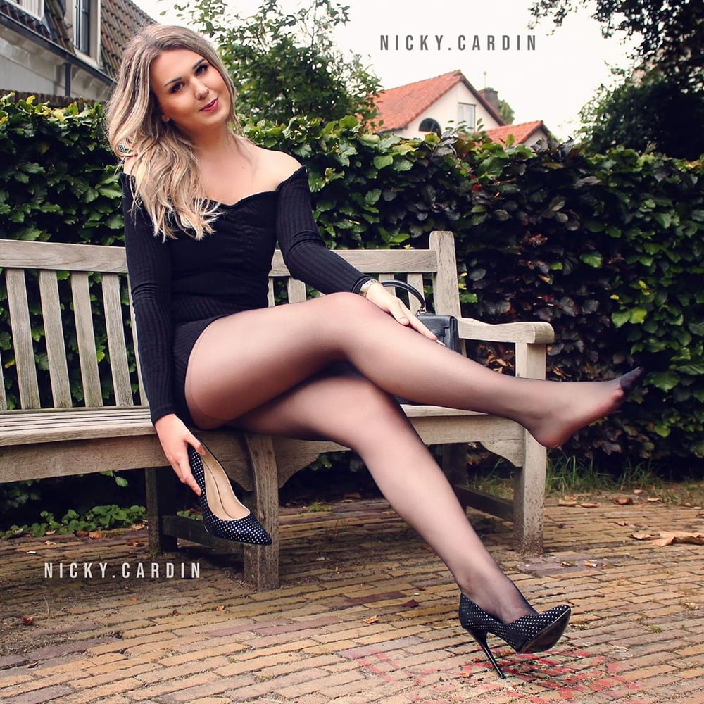 black stockings nylon pantyhose sexy legs 7 #105575433