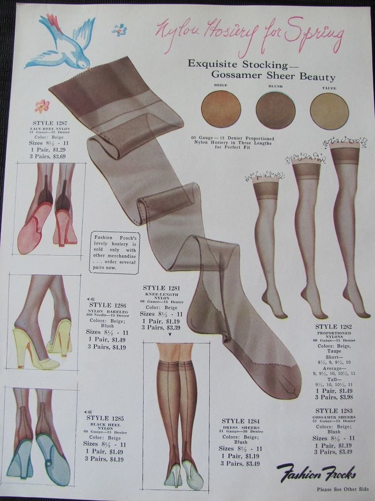 Nylon stocking ads #90580209