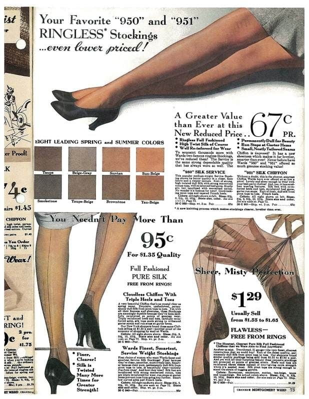 Nylon stocking ads #90580356