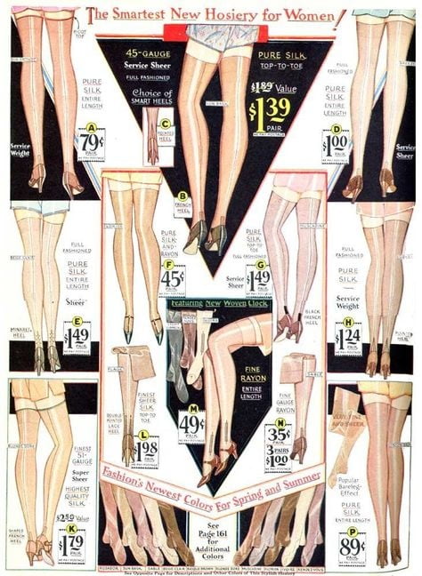 Nylon stocking ads #90580371