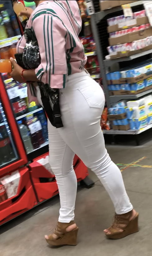 BIG ASS IN WHITE JEANS #91578617