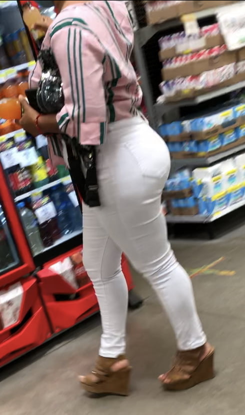 BIG ASS IN WHITE JEANS #91578638