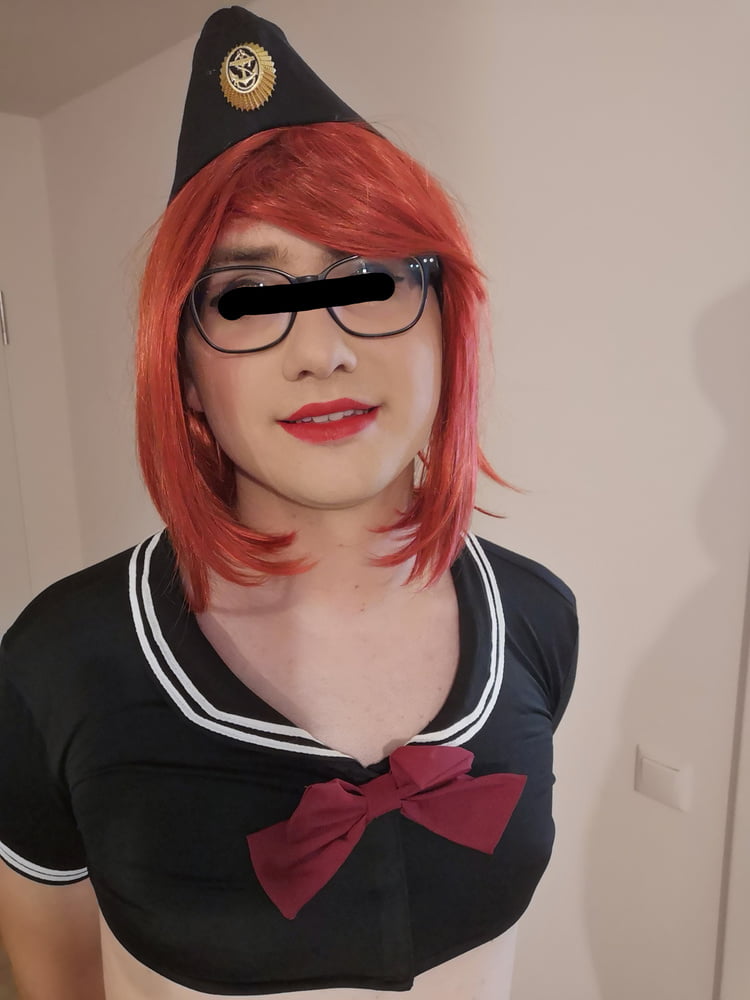 Red haired navy officer sissy #107147709