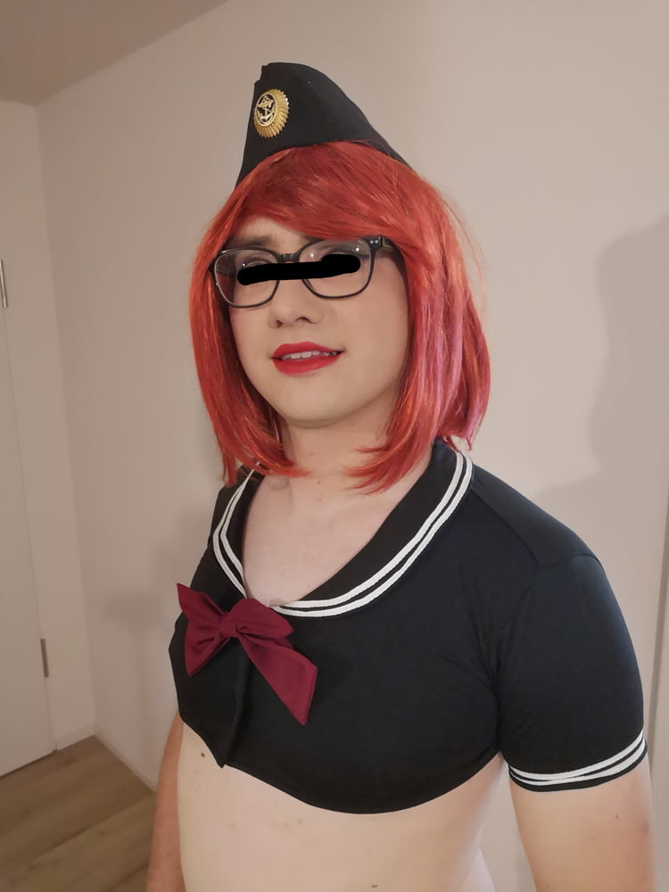 Red haired navy officer sissy #107147711