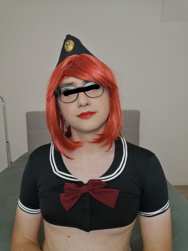 Red haired navy officer sissy #107147722