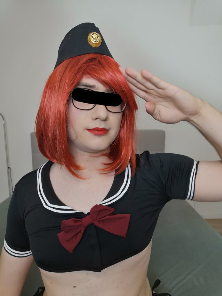 Red haired navy officer sissy #107147735