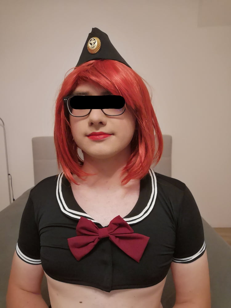 Red haired navy officer sissy #107147736