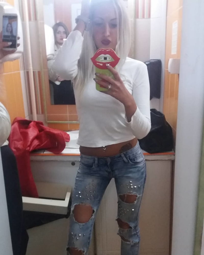 Serbian beautiful skinny blonde whore girl Nina Toskic #106541788