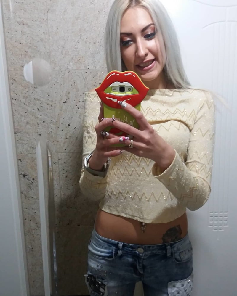 Serbian beautiful skinny blonde whore girl Nina Toskic #106541808