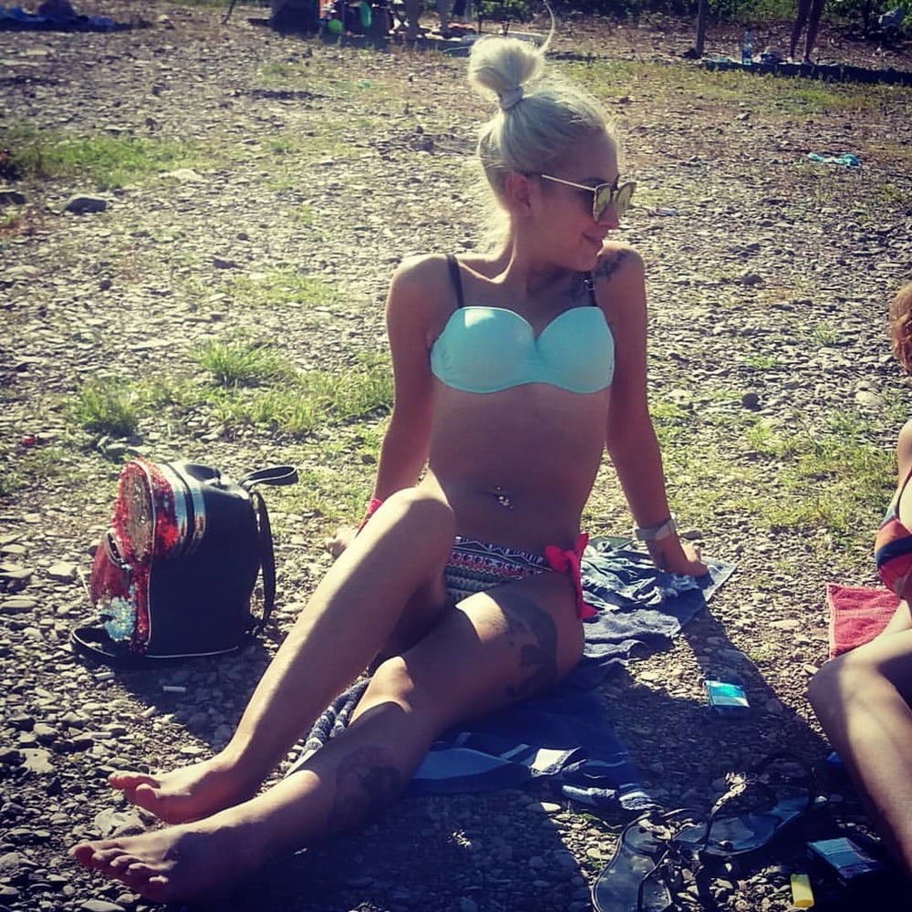 Serbian beautiful skinny blonde whore girl Nina Toskic #106541846