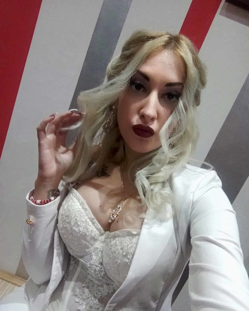 Serbian beautiful skinny blonde whore girl Nina Toskic #106541904