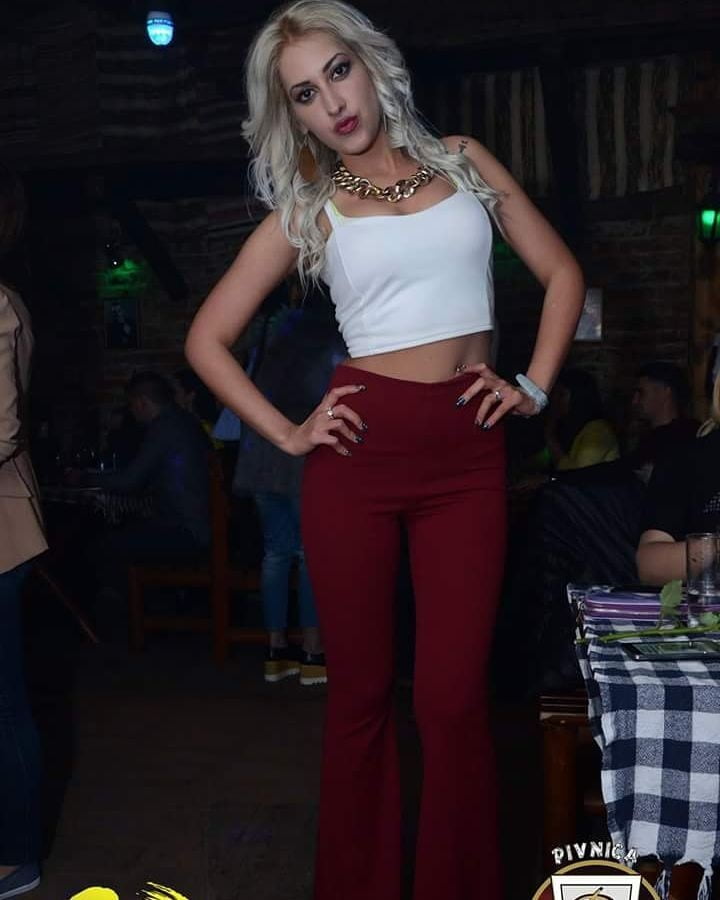 Serbian beautiful skinny blonde whore girl Nina Toskic #106541909
