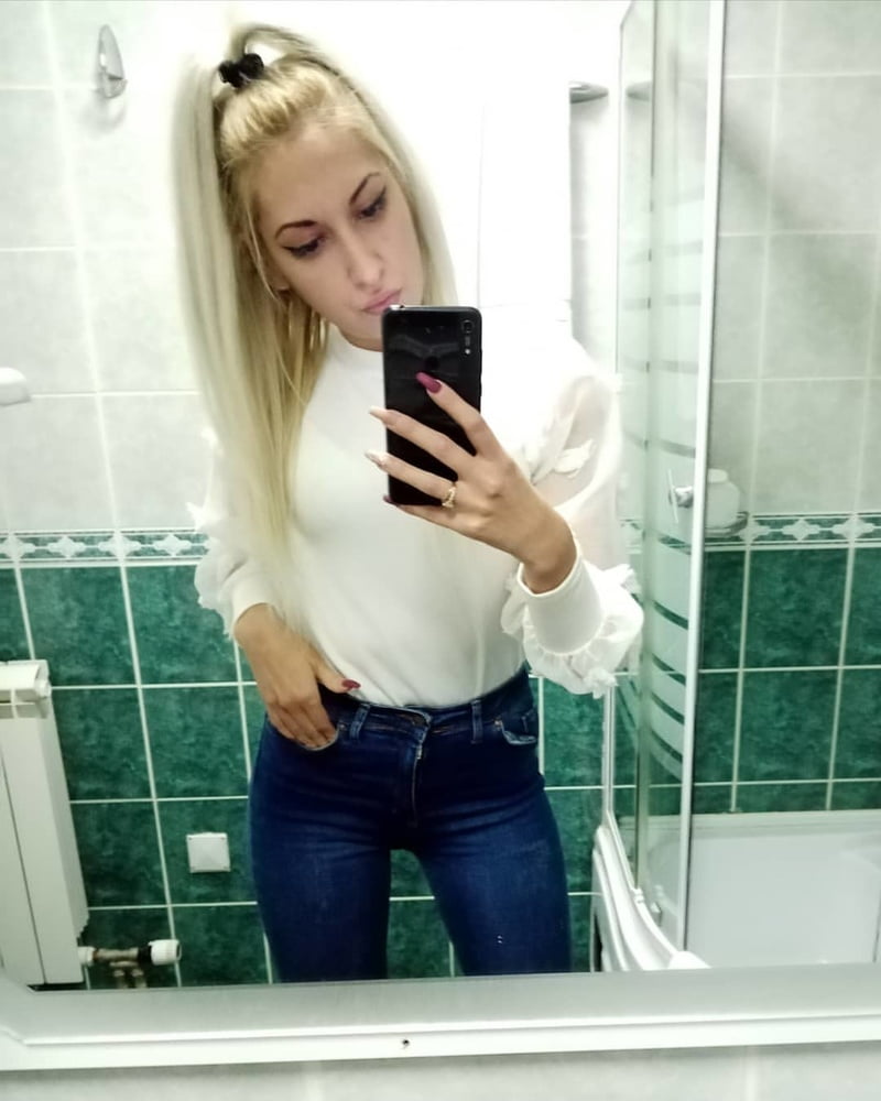 Serbian beautiful skinny blonde whore girl Nina Toskic #106541928