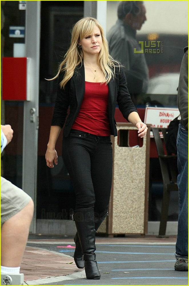 Female Celebrity Boots &amp; Leather - Kristen Bell #103348830