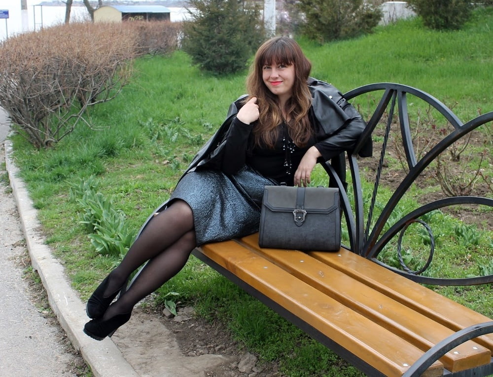 Wives Family &amp; GFs in Pantyhose - Outdoors #88217858