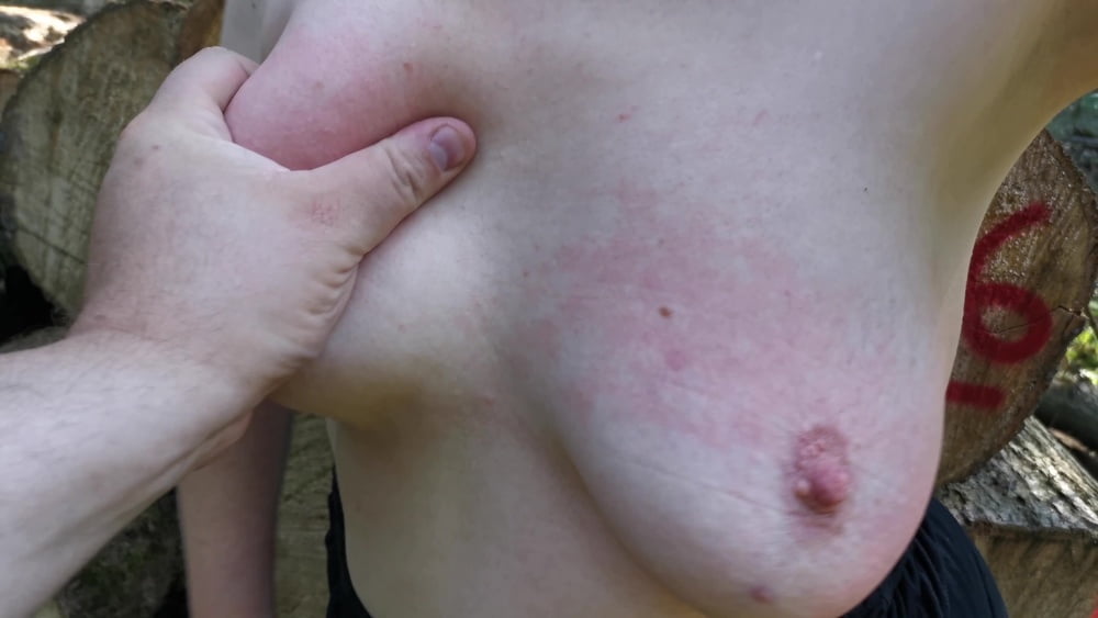 Tit slapping red for fun while hiking #106692405