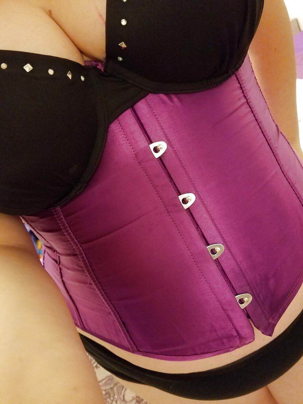 Sexy Purple Corset and Heels #106802430