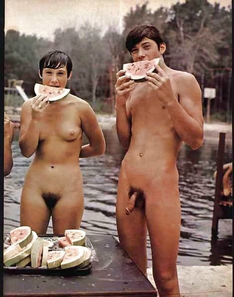 Vintage Nudist Couples in color #81676007