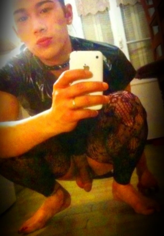 asian ts in the mirror #107265014