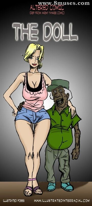 Old black geezer and young hot blonde #94941499