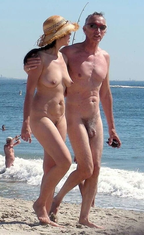 0789  Nude beach couple and caress. #93455563