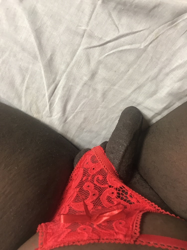Heels and Cock in red Lingerie #107179153