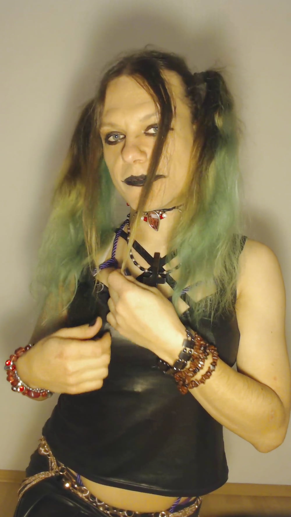 Bondage Chastity Green Cyber Goth Brandynette #107263280