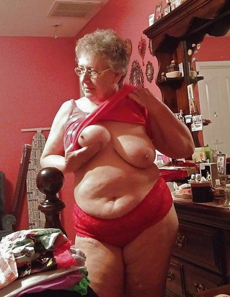 Grannies and matures naked in red #94479367