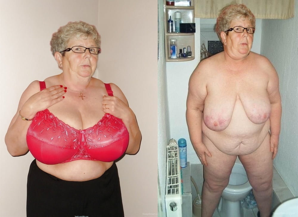 Grannies and matures naked in red #94479392