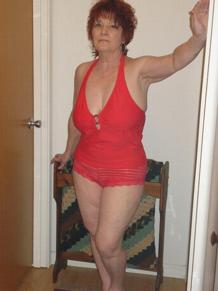 Grannies and matures naked in red #94479634