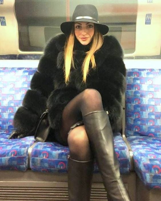Woman in fur coat 21 #104634476