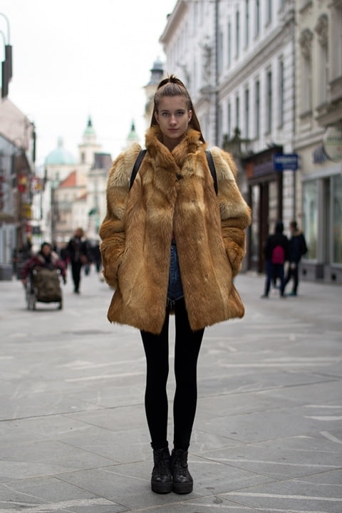 Woman in fur coat 21 #104634897