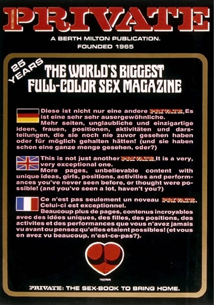 Vintage Retro Porno - Private Magazine - 100 #91580090