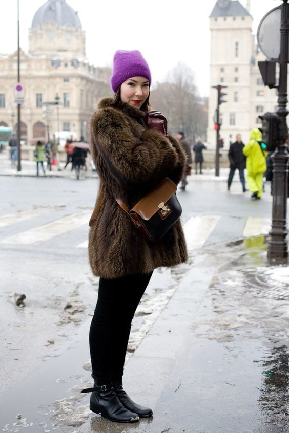 woman in fur coat 23 #99828278