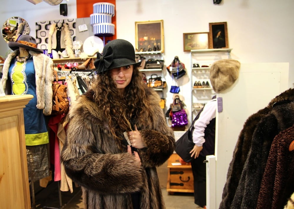 woman in fur coat 23 #99829084