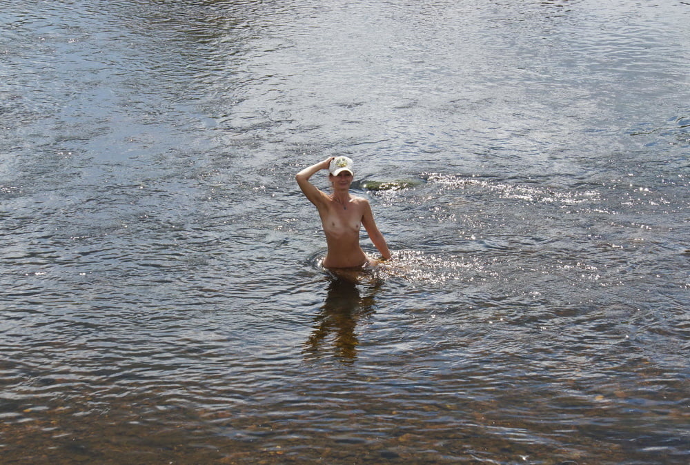 Nude in river's water #106939094