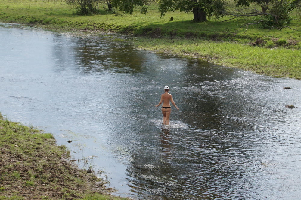 Nude in river's water #106939146