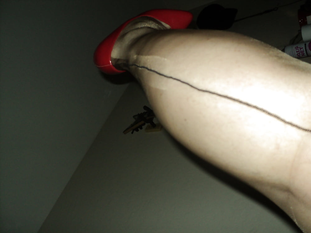 contrasted seamed stockings #107319358