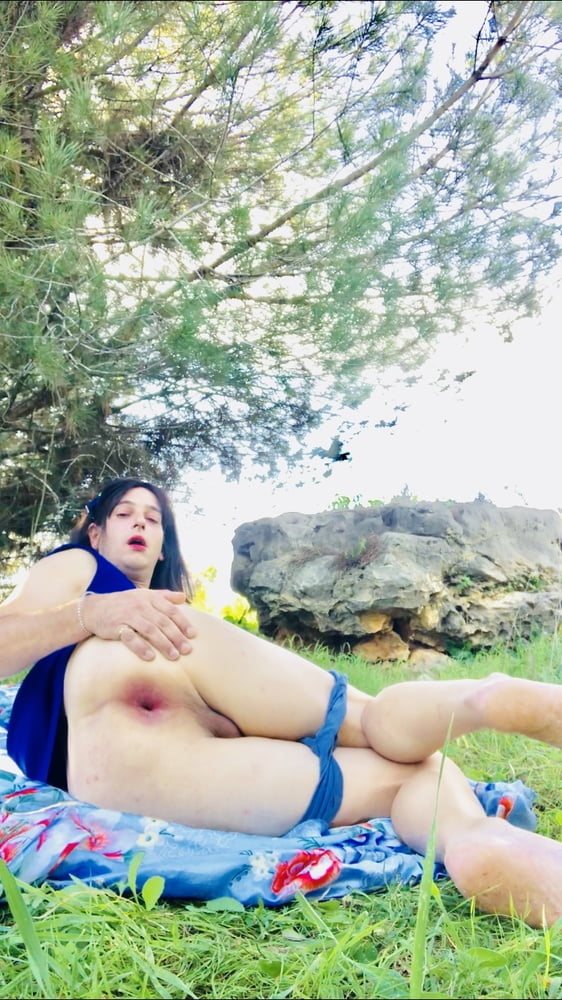 Blue dress and nature #106873625